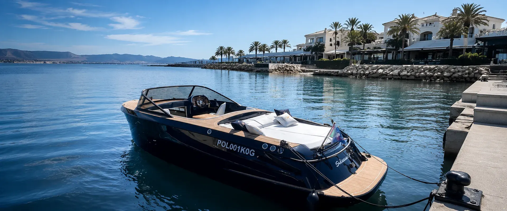 Silesian 700 Motoryacht in einem Yachthafen